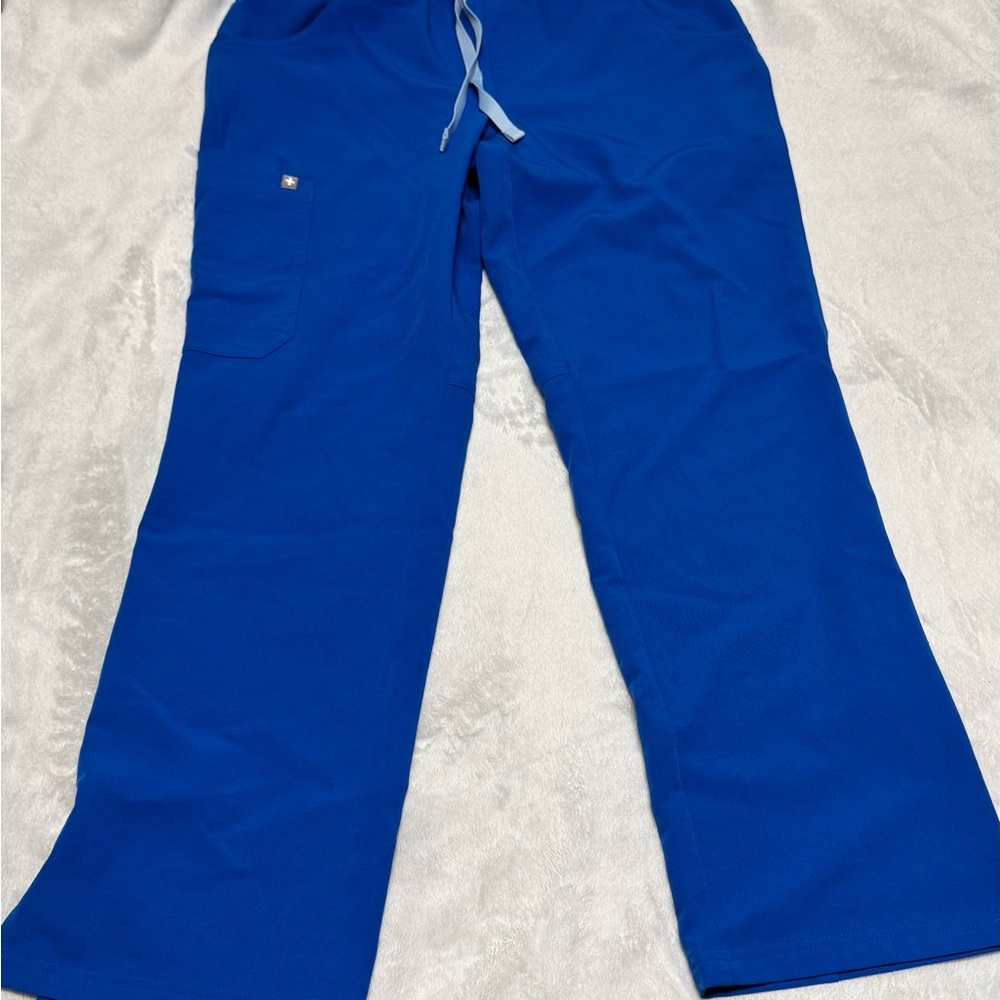 FIGS Royal Blue Kade Cargo Scrub Pants